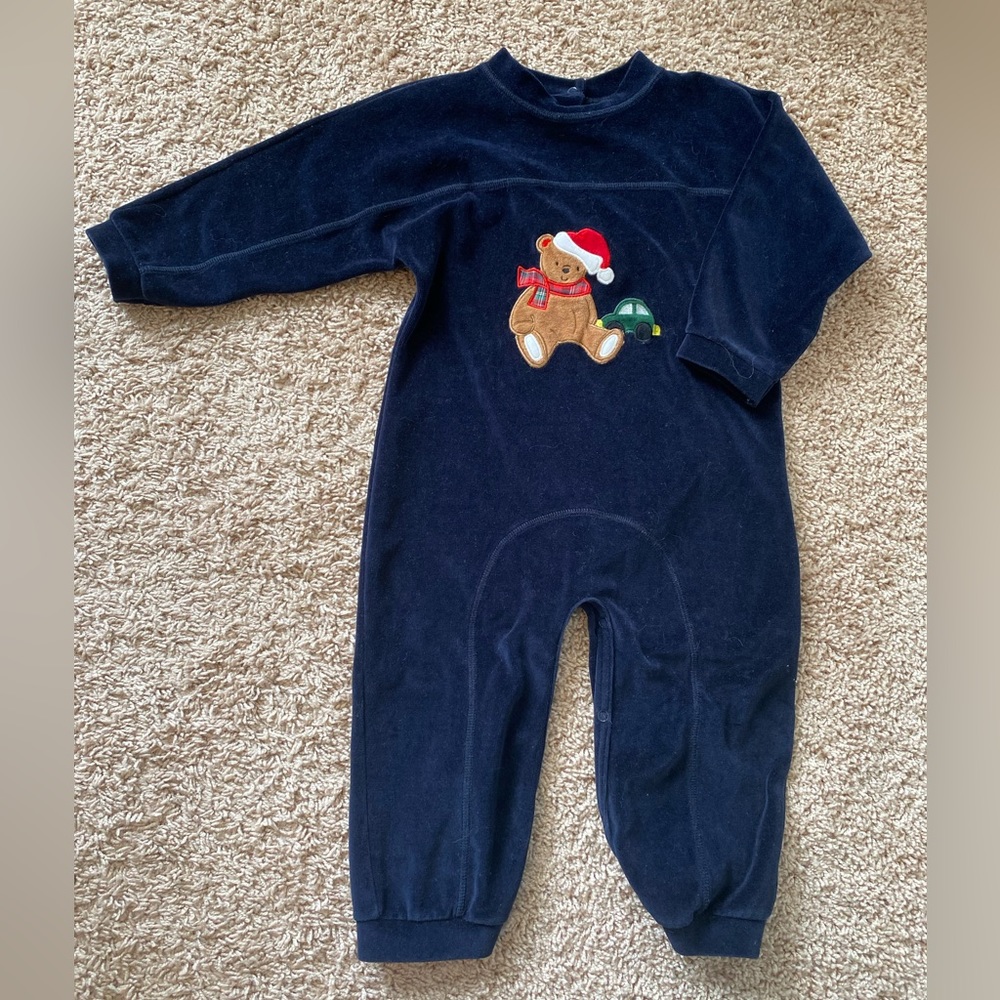 Samara Brand, Vintage Velour One-Piece, 24 month. Runs large